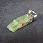 Green Kyanite Silver Pendant from Brazil - 1.2" - 2.03 Grams