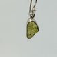 Chrysoberyl Raw Stone Earrings Green Yellow Gemstone Silver Dangle Earrings Minimalist Jewelry Gift