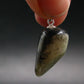 Phenakite Phenacite Tumbled Silver Pendant from Russia - 1.2" - 5.35 Grams