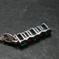 Emerald Silver Pendant W/Chain From Colombia - 2.47 Grams Total