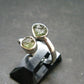 Moldavite Tektite Silver Ring from Czech Republic - Size 7