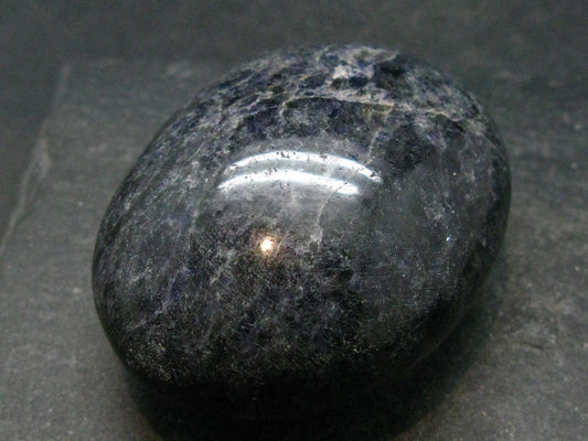 Rare Iolite Cordierite Tumbled Stone from Tanzania - 113.88 Grams - 2.2"