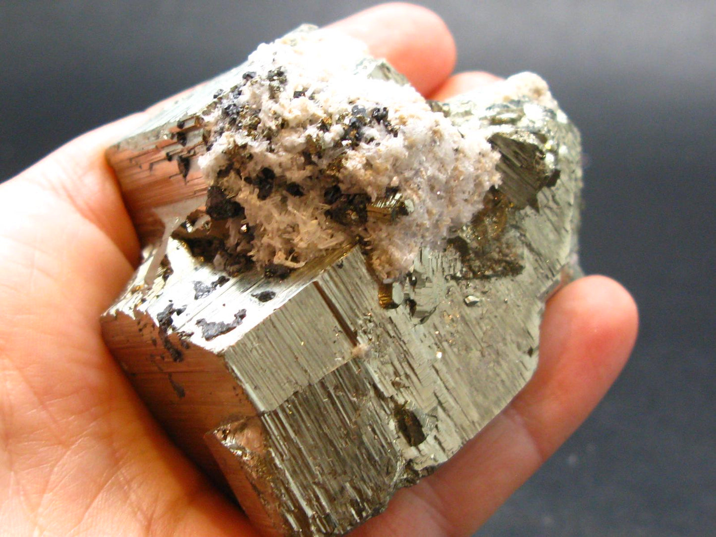 Perfect Pyrite Cube Crystal from Spain - 2.6" - 318 Grams