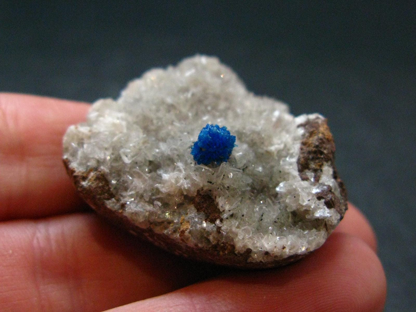 Cavansite on Stilbite Cluster From India - 1.3"