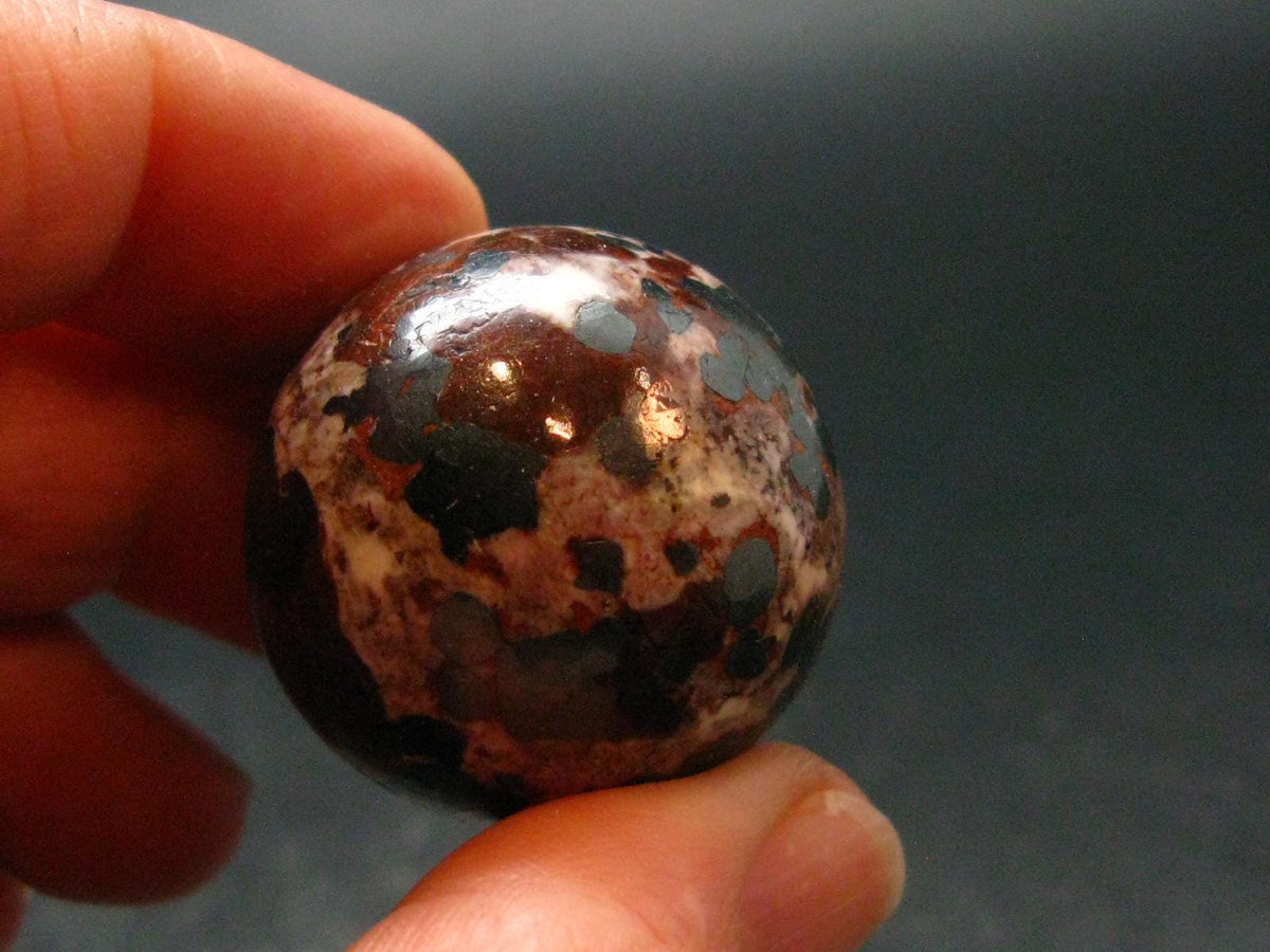 Zincite Zinkite and Willemite Sphere Ball From New Jersey USA - 1.1" - 48.0 Grams