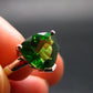 Helenite Gaia Stone Gem Sterling Silver Ring From Washington - Size 7 - 1.95 Carats