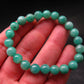 Emerald Gem Genuine Bracelet ~ 7 Inches ~ 8mm Round Beads