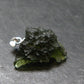 Gem Moldavite Tektite SS Pendant From Czech Republic - 0.9" - 2.38 Grams