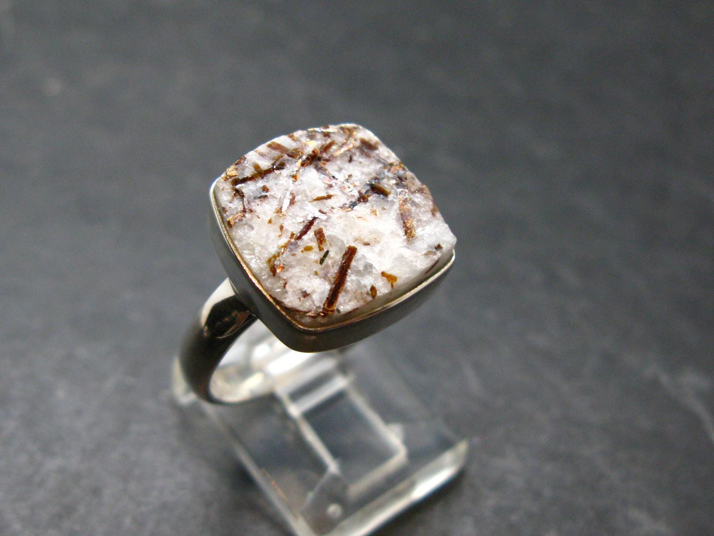 Astrophylite Astrophyllite Silver Ring From Russia - Size 10 - 5.3 Grams