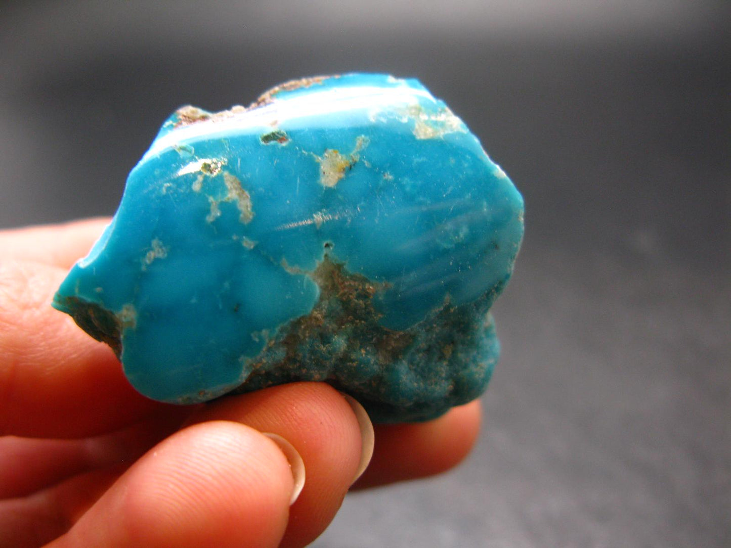 Genuine Polished Turquoise from Arizona, USA - 1.4" - 30.59 Grams