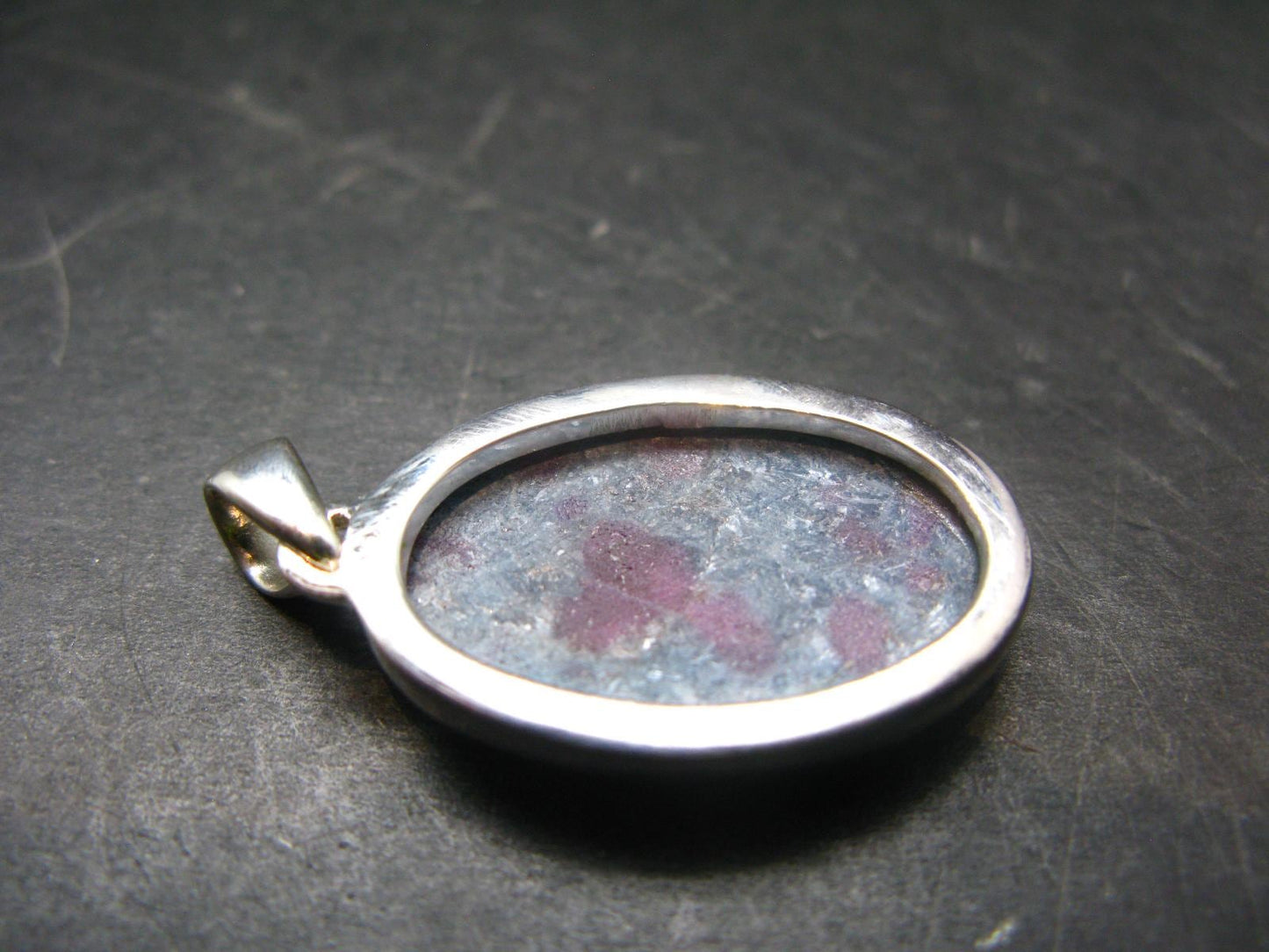 Ruby & Kyanite Silver Pendant From India - 9.76 Grams