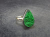 Uvarovite (Green Chromium Garnet) Cluster Silver Ring from Russia - Size 6.5 - 4.71 Grams