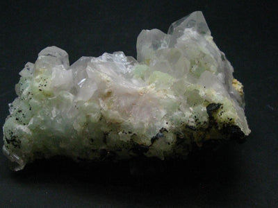 Babingtonite with Quartz Cluster From China - 3.6"