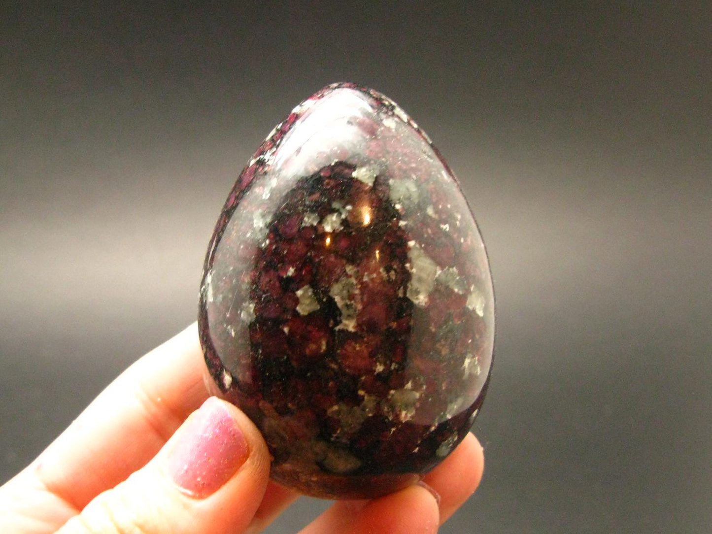 Nice Red Eudyalite Eudialite Egg From Russia - 2.5"
