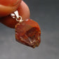 Vanadinite Crystal Silver Pendant From Morocco - 0.8" - 4.2 Grams