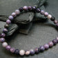 Tiffany Stone Violet Opal Genuine Bracelet ~ 7 Inches ~ 6mm Round Beads