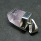 Vera Cruz Amethyst Silver Pendant From Mexico - 1.2" - 4.52 Grams
