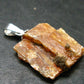 Orange Kyanite Crystal Silver Pendant From Tanzania - 0.9" - 2.15 Grams