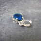 Rare Black Opal Sterling Silver Pendant from Australia - 0.7" - 0.99 Grams