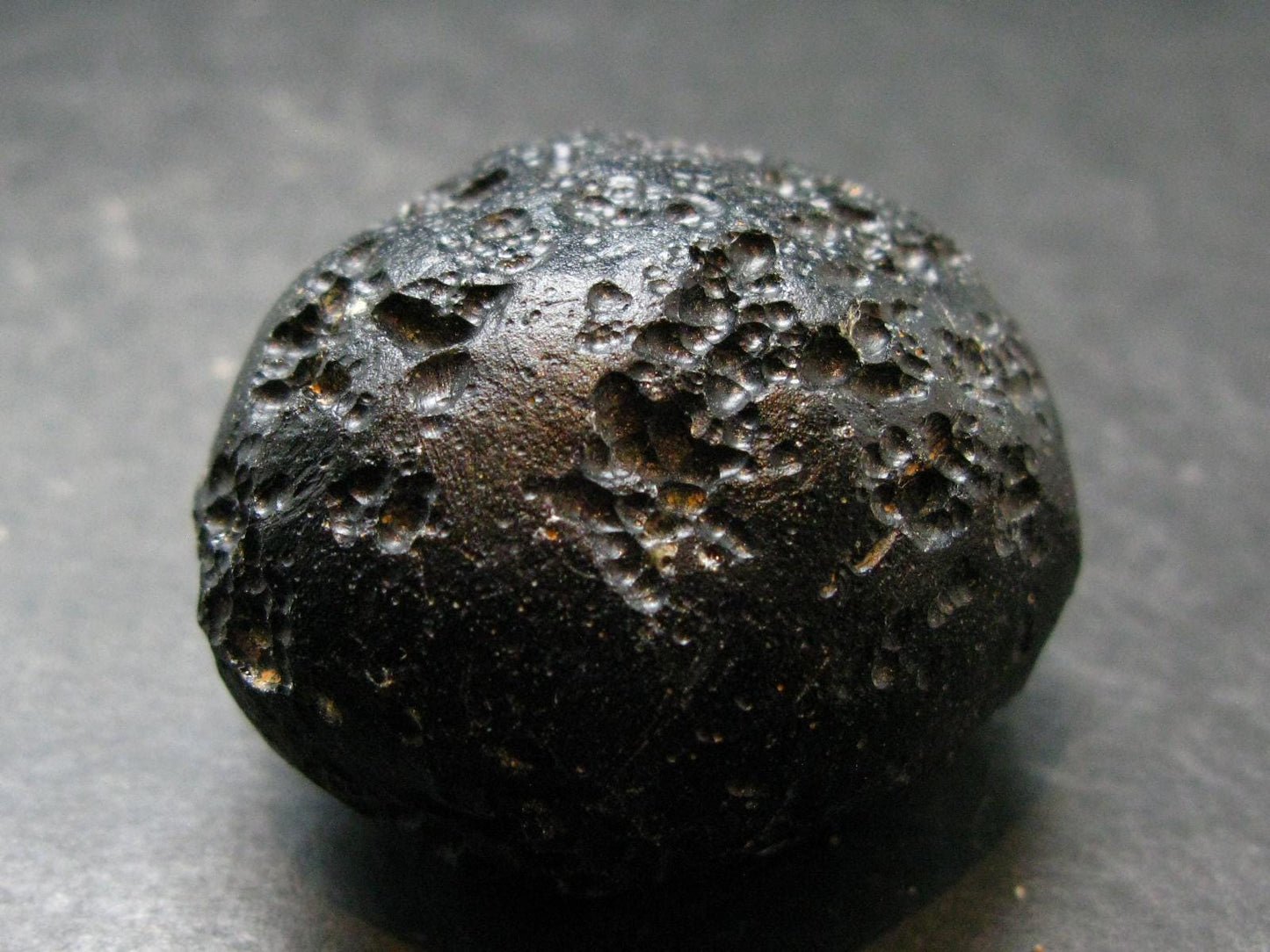 Rare Large Black Tibetan Tektite Raw Piece from Tibet - 1.6" - 60.29 Grams