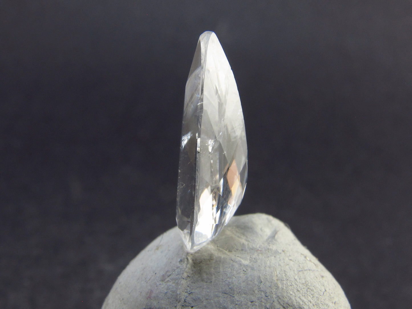 2.45 Carat Phenakite Phenacite Cut Gemstone from Russia 14.3x6.7x4.5mm