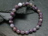 Lepidolite Genuine Bracelet ~ 7 Inches ~ 8mm Facetted Beads