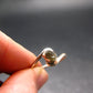 Cute Gem Moldavite Sterling Silver Ring From Czech Republic - Size 7 - 1.3 Grams