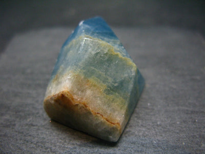 Aquatine Blue Calcite Tumbled Stone from Argentina - 1.6"- 25.41 Grams