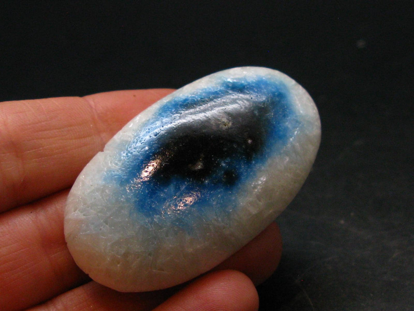 Blue Ice Glacierite Tumbled Stone from Indonesia - 1.9" - 29.21 Grams