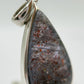 Lattice Sunstone Pendant Rare Gemstone Silver Necklace Natural Sparkling Stone Unique Jewelry Gift