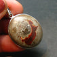 Fire Opal Sterling Silver Pendant From Mexico - 1.4" - 5.68 Grams