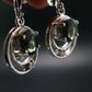 Moldavite Tektite Silver Earrings from Czech Republic - 4.29 Grams