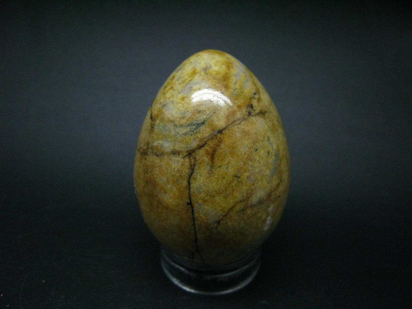 Very Rare Narsarsukite Egg From Russia - 2.4"