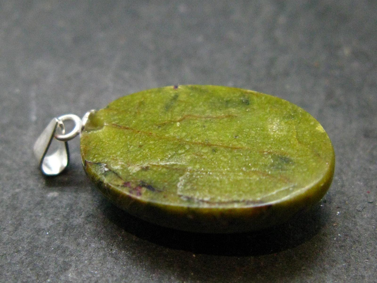 Rare SS Pendant Atlantasite Stichtite + Serpentine from Australia - 1.2"