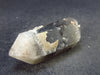 Spessartine Garnet On Smoky Quartz Crystal Silver Pendant From China - 1.9" - 17.4 Grams