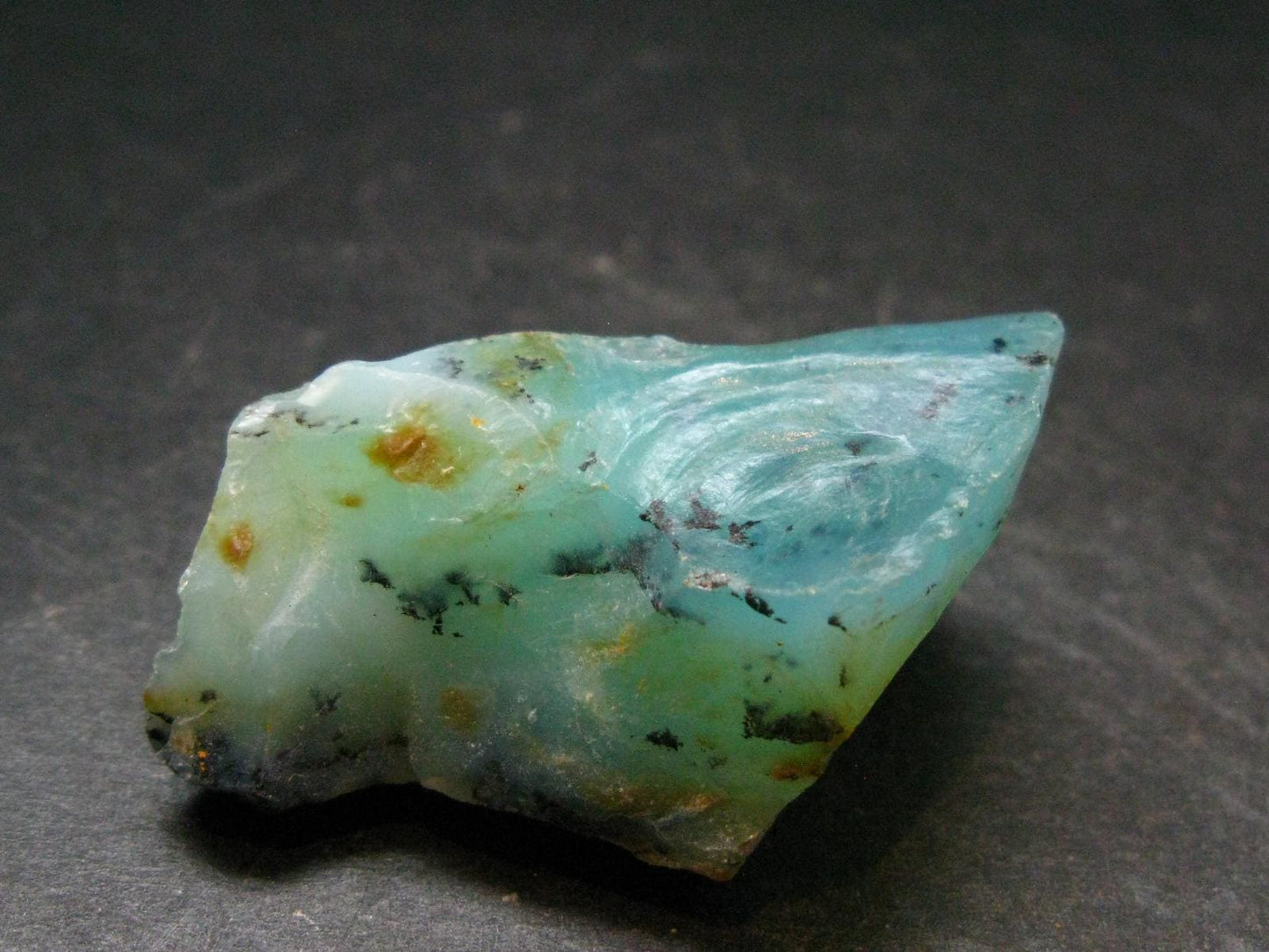 Andean Opal!! Natural Raw Greenish-Blue Opal Raw Piece from Peru - 1.6" - 19.42 Grams