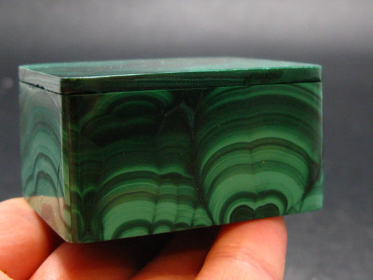 Rich Vibrant Green Malachite Box From Congo - 2.0" - 98.03 Grams