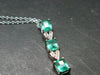 Emerald Silver Pendant W/Chain From Colombia - 1.27 Carats