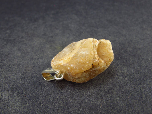 Scheelite Crystal Silver Pendant From China - 1.0" 8.08 Grams