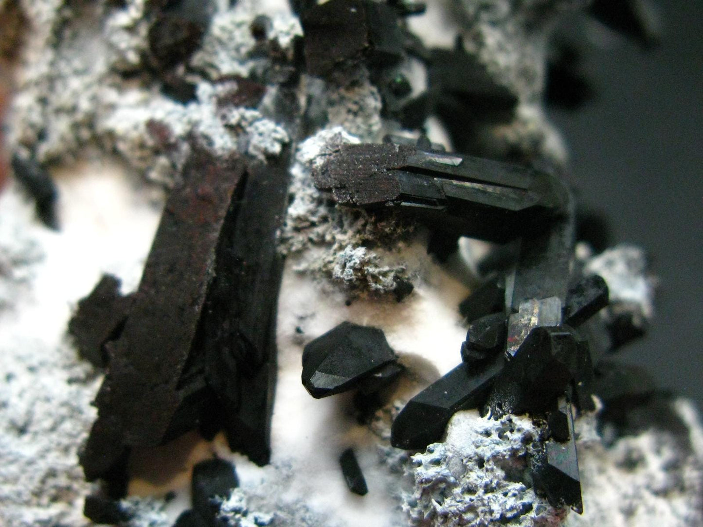 Neptunite on Natrolite Cluster From California - 3.1"