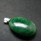 Tsavorite Gem Green Garnet Sterling Silver Pendant From Tanzania - 1.1" - 5.11 Grams