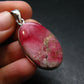 Rare Pink Tugtupite Sterling Silver Pendant From Greenland - 1.6" - 5.48 Grams