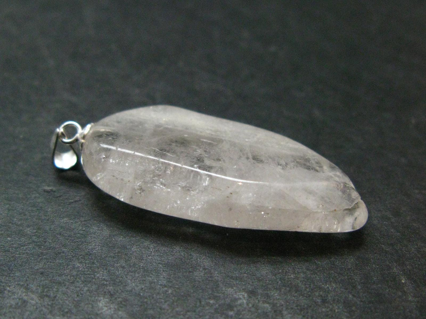 Nice Terminated Danburite Crystal Silver Pendant from Mexico - 1.6" - 6.45 Grams