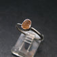 Hessonite Garnet Silver Ring From Canada - Size 7 - 1.93 Grams