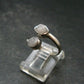 Very Rare White Cryolite 925 Silver Ring from Greenland - Size 8 - 2.32 Grams