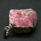 Rare Raw Deep Pink Thulite Silver Pendant From Norway - 1.2" - 5.14 Grams