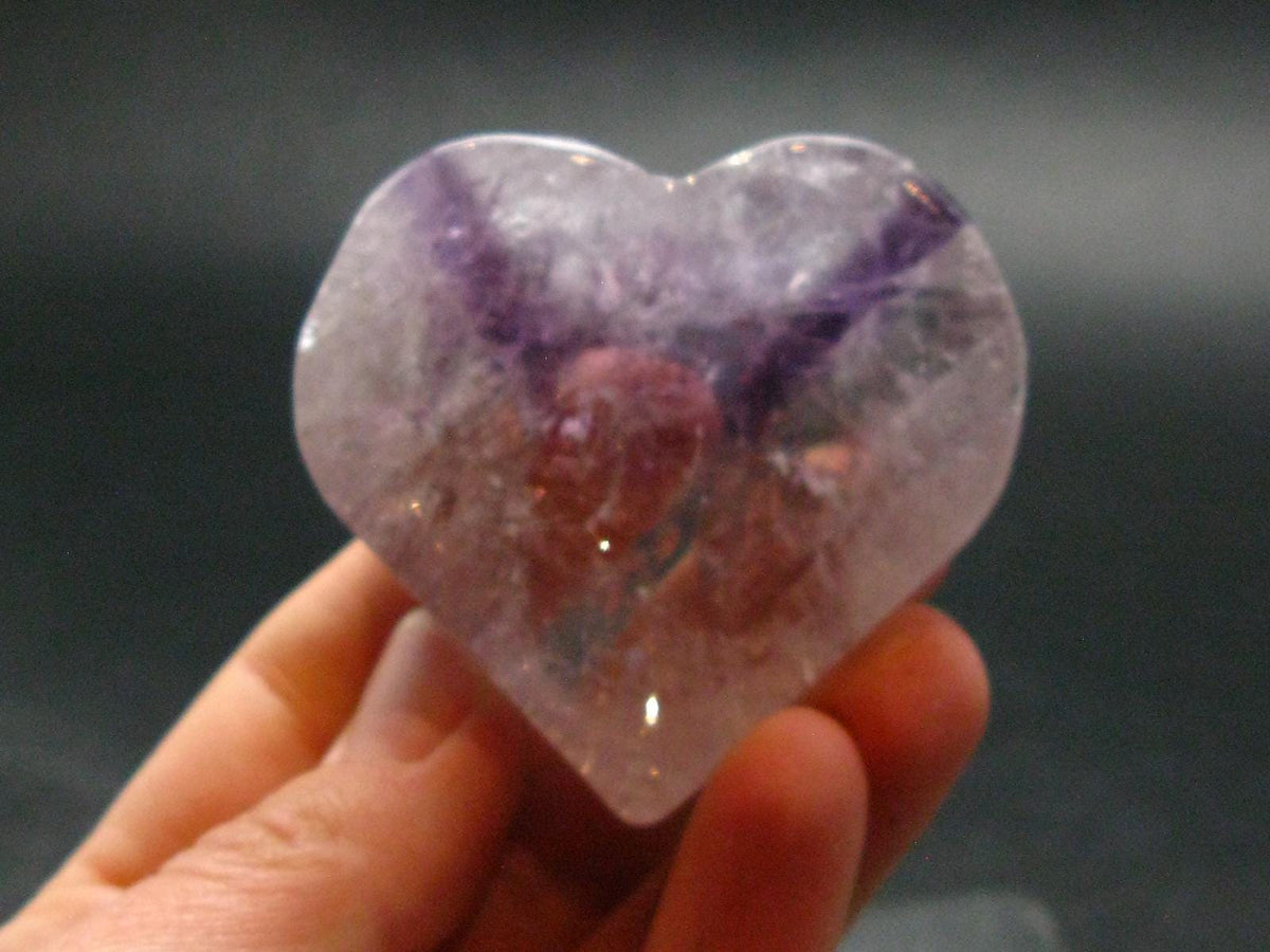 Amazing Natural Amethyst Heart from Brazil - 2.0" - 66.61 Grams
