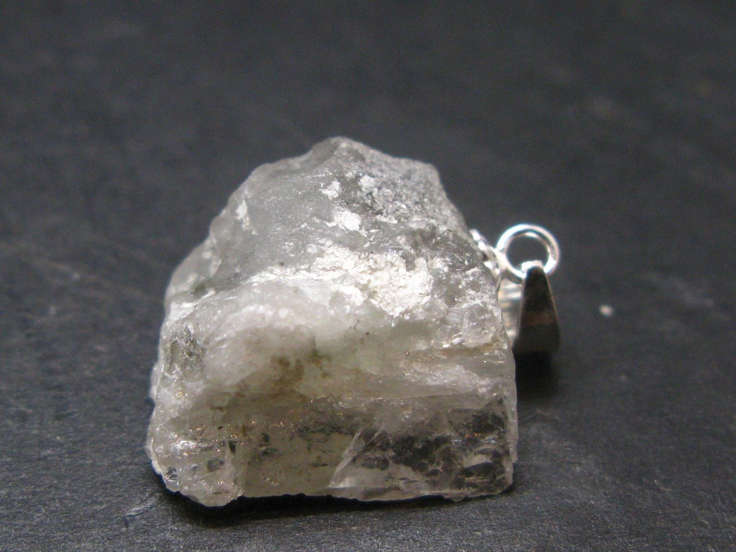 Phenakite Phenacite Crystal Silver Pendant from Russia - 0.9" - 3.12 Grams