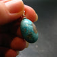 Genuine Turquoise Silver Pendant From Sleeping Beauty Arizona - 1.0" - 2.16 Grams