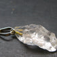Goshenite Beryl Crystal 925 Silver Pendant From Brazil - 1.1" - 1.94 Grams